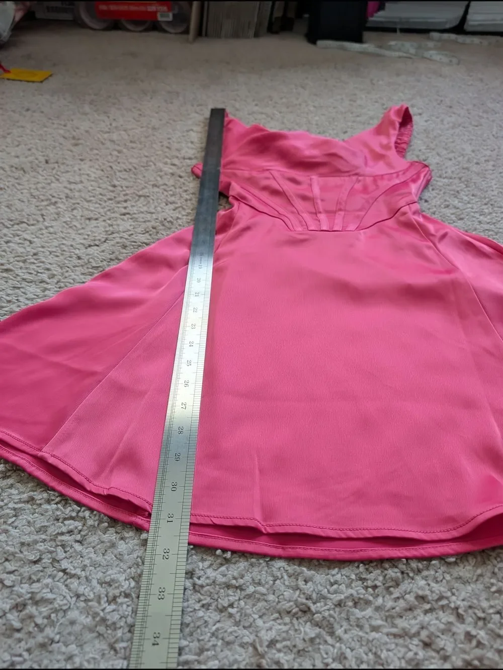 Urban Outfitters Rose Pink Helena Satin Cowl Corset Mini Dress NWT Size XS